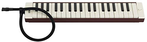 Yamaha P-37EBR Pianica - Portable 37 Key Melodica with Mouthpiece and Carrying Case for Adult Beginners and Restarters, in Brown