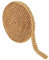 PandaHall Polyester Trim Sewing Lace, handgefertigter Sweater Ribbon Trim Ziergürtel Hundertfüßer geflochtenes Spitzenband Rock Kragen Ärmel Seite, Gold ca. 14m / Karton