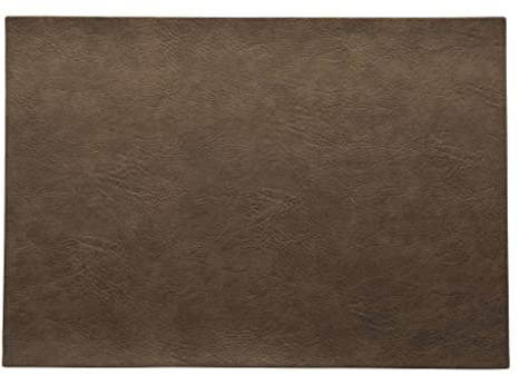 ASA Vegan Leather Tischset, Polyurethane, Nougat, 46 x 33 cm
