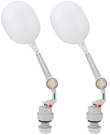 HEEPDD 2 Stücke Kunststoff Schwimmer kugelhahn Wassertank Schwimmerventil für Vieh Auto Füllen Speisewassertank Huhn Waterer Eimer G1 / 2 RohrTränken & Tränkanlagen