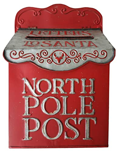 All Chic Weihnachtsbriefkasten, Wandbehang, Weihnachtsmann-Briefkasten für den Außenbereich, Weihnachtsdekoration, Wandmontage, Briefkästen für Wanddekoration