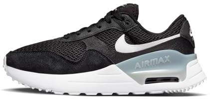 Nike Damen W AIR MAX SYSTM Sneaker, Black/White-Wolf Grey, 38.5 EU