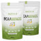 Nutri + BCAA 600g Pina Colada Flavor - Aminosäuren Complex hochdosiert - BCAAminos Instant Powder vegan - Aminosäure Pulver - 2:1:1 L-Leucin L-Isoleucin L-Valin - Aminosäurekomplex