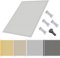 Sonnensegel mit Befestigungsseile, Sonnenschutz Wasserdicht, UV-Schutz Windschutz, Sonnensegel Polyester Rechteckig Reißfest mit ösen Seil für Garten Terrasse Balkon, Camping-1x1m-Hellgrau