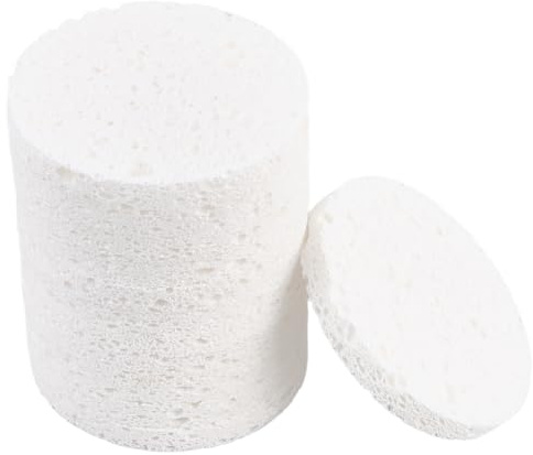GORGECRAFT 12 éponge de Nettoyage du Visage Réutilisable Éponge Démaquillante Plate et Ronde Éponge de Nettoyage du Visage Blanche pour Nettoyage Quotidien du Visage Exfoliation Douce Outil de Beauté