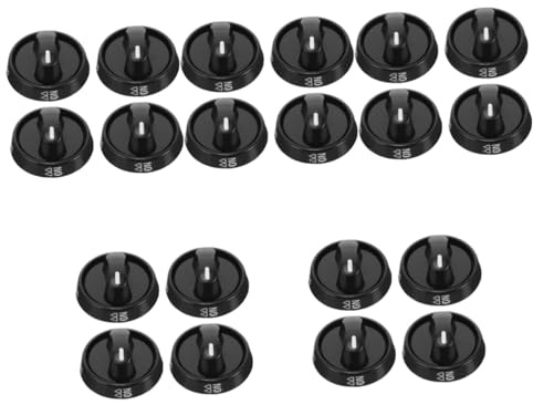 OSALADI 20pcs Replacement Gas Stove Control Knobs Plastic Knobs for Home Kitchen Use