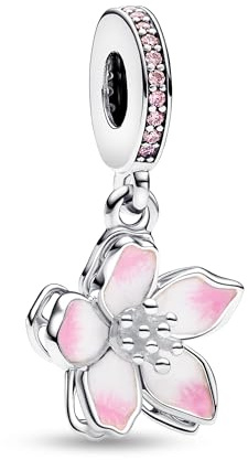 Geschenke für Frauen,Kirschblüte Charms Anhänger für Armbänder Halskette