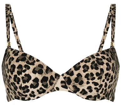 Hunkemöller Animalia Haut de bikini rembourré à armatures, Corde de poing, 80G