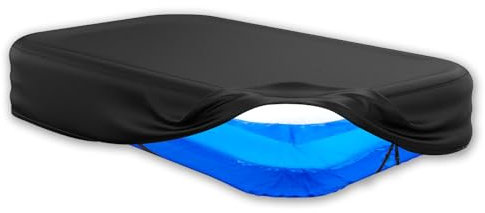 Copertura Rettangolare per Piscina Gonfiabile, 310x188x53 cm Tessuto Oxford Impermeabile 210D PU con Elastico e Fibbia ad Anello