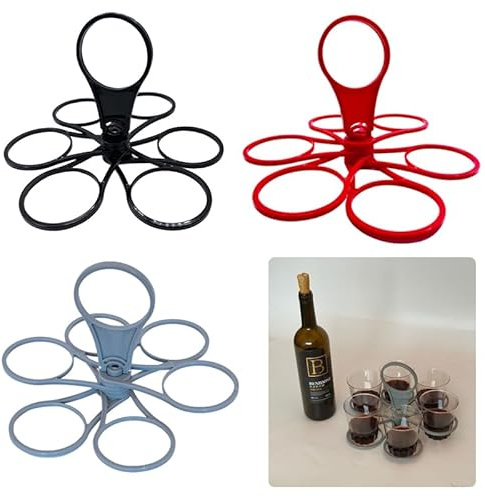 YouXiaor Dryckeshållare med handtag, 3 st mugghållare vikbar dryckeshållare med handtag kaffehållare hopfällbar flaskhållare för drycker, glashållare för barer, fester och sammankomster