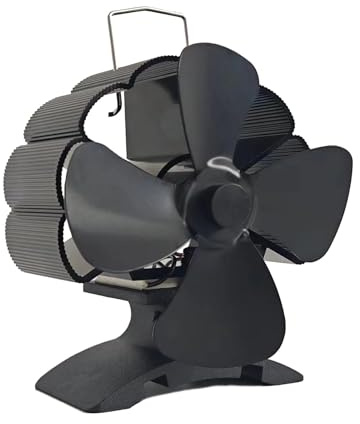 Ventilateur de cheminée 4 feuilles sans électricité pour poêle à bois Distribution de la chaleur