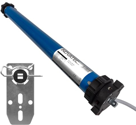 INOVATEC Rollladenmotor Set INO-M 20 Nm, 45 kg Zugkraft, 60 mm 8-Kant Welle inkl. höhenverstellbarem Abrolllager