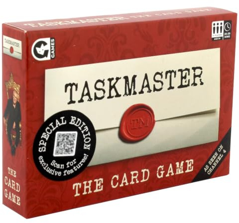 Ginger Fox Taskmaster Card Game | Special Edition | Compete in Silly Tasks From The Show | Great Family Fun | Hilarious Gameplay | Gift Idea For Ages 8+ | Fun Party Game