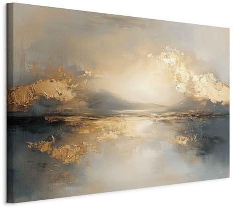 murando - Quadro Alba Astratta 120x80 cm 1 Pezzo - Stampa su Tela con Struttura XXL Grande - Quadri Moderni Soggiorno Grandi - Stampe da Parete Arredamento CasaMurale Arte Moderno a-H-10170-b-a