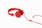 Coloud Colors Red On-Ear Kopfhörer mit Mikrofon und Fernsteuerung (Stufenlose Größenverstellung) rot