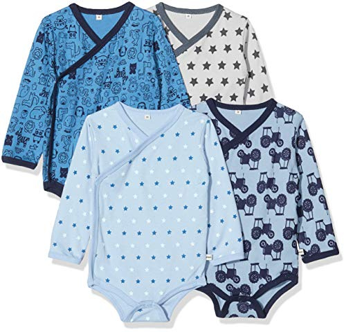 PIPPI Baby - Jungen Body Wrap AO-printed (4-pack) Formender Body, , 74