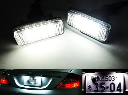 2x LED matrícula luz blanca Canbus para MB W211 S211 E Class S203 W219 CLS R171 SLK