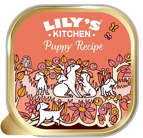 Lily's Kitchen Natural Puppy Dog Food Wet Trays - Puppy Recipe with Chicken - Complete Meal Recipes (12 Trays x 150g)