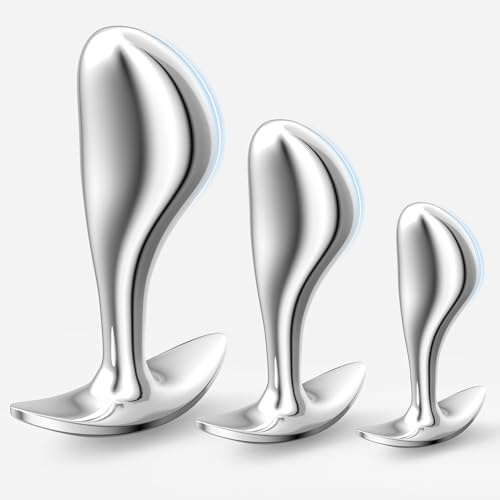 Yivans Anal Plug Anal Training Sets for Beginners - SM Fetish Sex Toys for Unisex Butt Plug with Flared Base Prostate Massager Adult Sex Toys & Games for Woman Men Couples Can Be Weared for Long Time