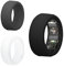 kwmobile 3x Smart Ring Protective Covers - M size 11-13 - Silicone Cases - Black/Grey/Transp - Compatible with Oura Ring Gen 3