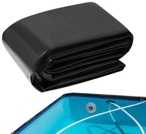 Raypontia Lámina de HDPE para Estanque de Peces, para Exteriores, Flexible, Plegable, de HDPE, para Estanque de Estanque, Alfombrilla de HDPE, fácil de Cortar para pequeñas láminas de Estanque