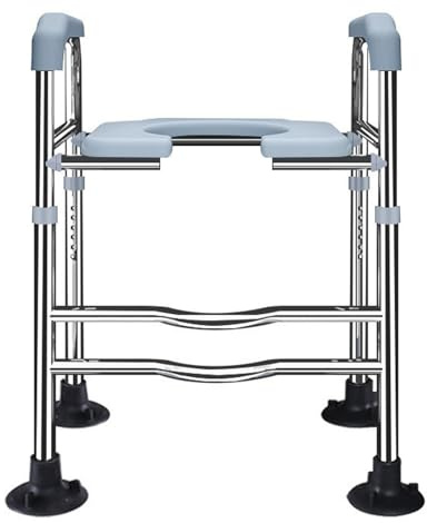 Toilettensitzerhöhung mit Griffen für Seniore, Erhöhter Toilettensitz mit Griffen, höhenverstellbar, Schwangere und Menschen mit eingeschränkter Mobilität, Tragkraft 150 ​​kg,für ältere Menschen