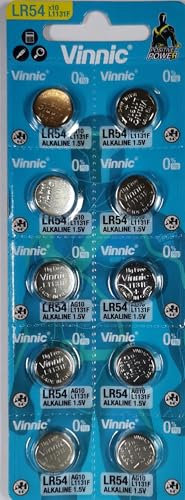 Vinnic L1131-C10-Ag10 Alcaline Manganese Piles Bouton