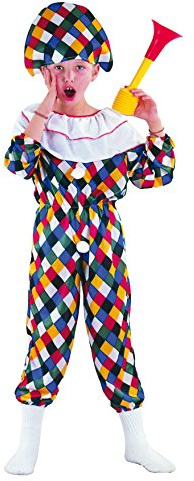 Ciao Fiori Paolo - Costume d’arlequin pour enfant M (5-7 anni) multicolore