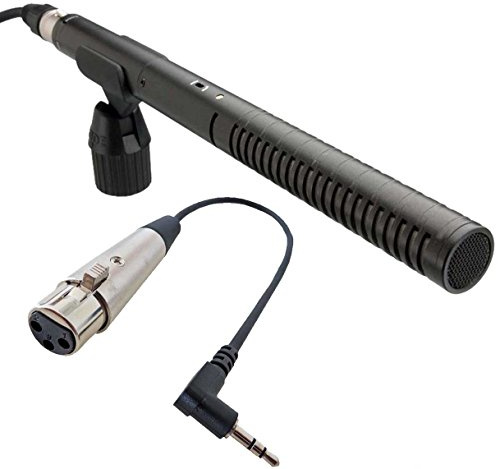 Rode NTG-2 Microphone directionnel + Keepdrum MC-025XJ Câble microphone XLR3F - 3,5 mm