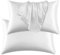 DuShow Satin Pillow Cases 2 Pack - Luxurious Silky Pillowcase for Hair and Skin Standard Size with Envelope Closure,White 50x76 cm