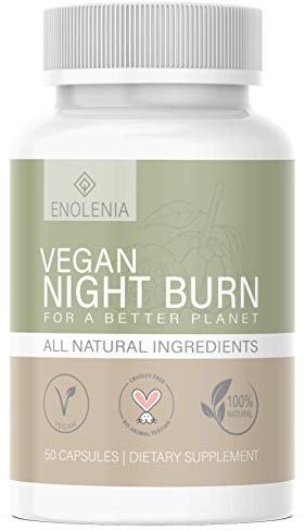 NEU: Enolenia® NIGHT F-BURN Kapseln VEGAN - 1 Kapsel pro Nacht mit Garcinia Cambogia Extrakt - für Männer & Frauen, schnell + Hochdosiert - aus hochwertiger Produktion in Deutschland (1x)