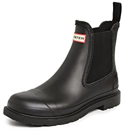 Hunter Commando Chelsea Boots Black