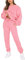 amropi Survêtement Femme Ensemble doublée de Fourrure Sweat à Pullover et Pantalon Jogging (Rose,S)
