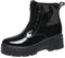 Damen Gummistiefel Festival Stiefeletten Reitstiefel Breiter Fuß Halbhoch Schnee Schlupfstiefel wasserdichte Mit Stulpe Regenschuhe Sommer Herbst Fashion Autowäsche Gummischuhe Oversized Booties