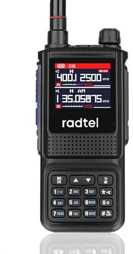 Radtel RT-470L 5W 6 Bands Ham Two Way Radio Station 256CH Air Band Walkie Talkie NOAA LCD Color Police Scanner Aviation