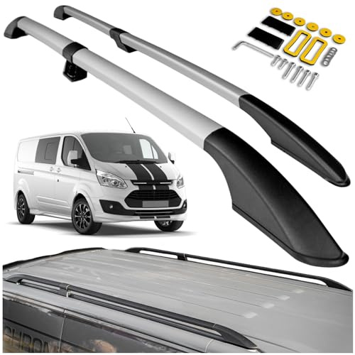 CHROMEMASTER | Compatibili con Ford Transit Custom Long 2013-2023 | Barre Trasversali da Tetto, Mancorrenti sul Tetto | Sono Utilizzate per il Montaggio di Portapacchi, Box da Tetto o Portabiciclette