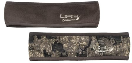 DSG Outerwear Women’s Reversible Hunting Soft Headbands for Women, Camo & Solid Micro Fleece Ear Warmer, Licensed Realtree & Realtree Timber/Sedona, Cold Weather Headband.