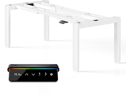 MAIDeSITe T4 Pro Plus - Escritorio de altura regulable con capacidad de elevación de 200 kg, 2 motores eléctricos de altura ajustable, estructura de mesa ultra estable con 4 patas ovaladas