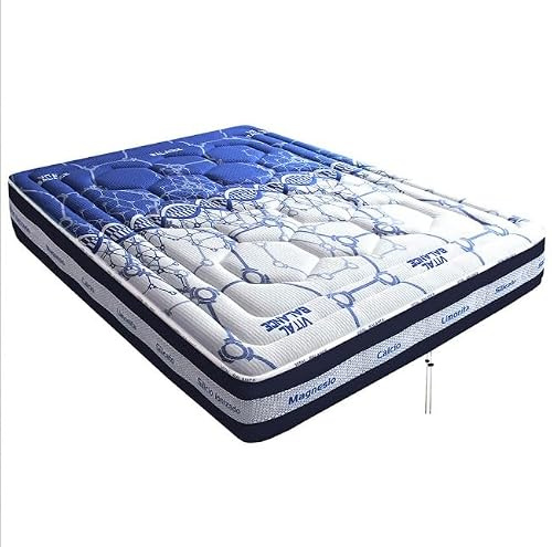 Vida10 Topper Vital Balance Gold 120x180 cm – Sobrecolchón Viscoelástico 5 cm con 16 Minerales, Memory Foam, Núcleo 3D Transpirable, Malla de Cobre Snap, Laterales Envolventes