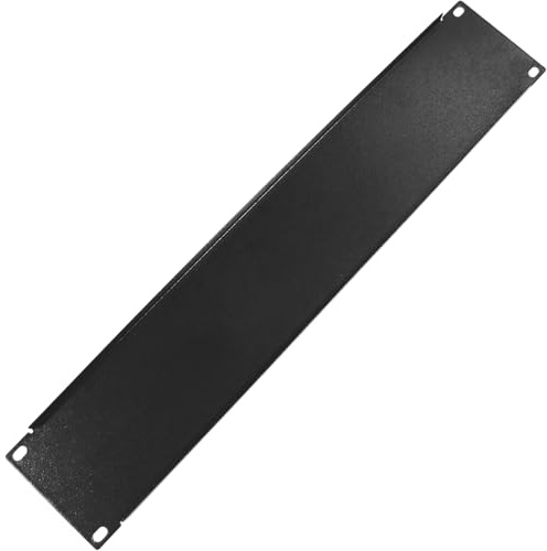 RackMatic - Panel Ciego de 2U para Armario Rack 19 Tapa Negra