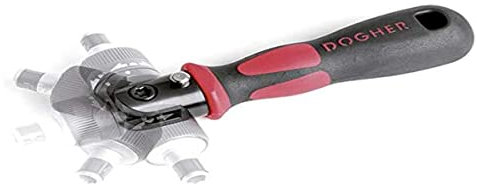 Dogher 343-007 - Destornillador Articulado Carraca Para Puntas 1/4