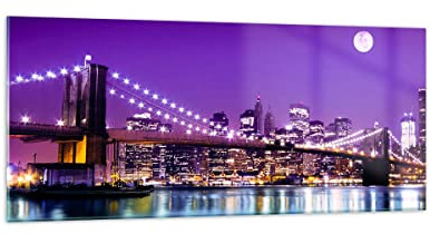 Vidrio Decorativo 120x50cm Moderno Panorámico Arquitectura Ciudades - 2443