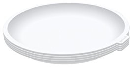 GoodCook Everyday Microwave Plates Stay-Cool Stackable Lightweight Design, Set of 4