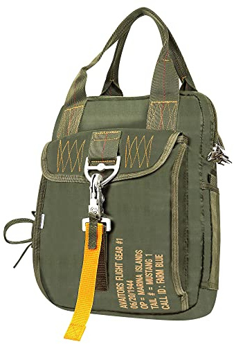 Farm Blue Tactical Flight Bag Aviators Parachute Pilot Helmet Bag #1 OD Green - Military Style