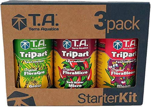 Ghe Pack de Culture Indoor | 3x0,5L | Terra AQUATICA Tripart® Soft Water FloraSeries StarterKit | Grow/Bloom | Made in France | Riche en minéraux | Hydroponie | AUXINE - Jardinerie Alternative®