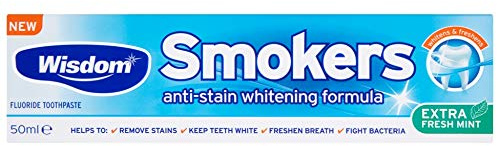 Wisdom Smokers Anti-Stain Whitening 50ml Toothpaste - Pack of 2
