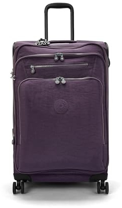 Kipling New YOURI Spin M, Medium Expandable Spinner, 30 x 69 x 45 cm, Ultimate Plum (Lila), Ultimate Plum, Einheitsgröße, Mittlerer erweiterbarer Spinner