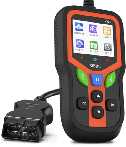 OBD2 Valise Diagnostic Auto, Outil OBD-II pour BMW, VW, Mercedes etc, Équipement de Diagnostic Voiture Automobile Compatible avec Le Français(Ne Prend Pas en Charge Les systèmes ABS, SRS ou TPMS.)