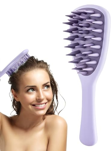 Cepillo De Champú – TPR+PP, 8.66x2.76in Masajeador Del Cuero Cabelludo Soporte Para El Crecimiento Del Cabello | Herramienta De Limpieza Profunda Totalmente Lavable, Cepillo Para El Cuidado D Cuero