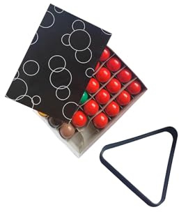 mophrati Juego Completo de 22 Mini Bolas de Billar y Snooker para Sala Juegos recreativa 44 mm con trípode